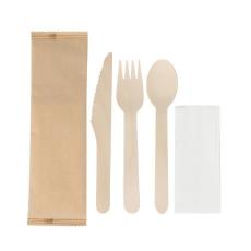 客製化木餐具(可燙印LOGO、多種尺寸隨意組合、可加餐巾紙與牙籤)