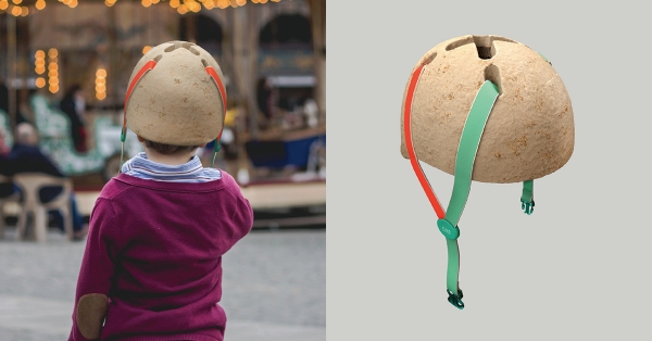 【永續設計】伴著孩子長大，在頭頂長成蘑菇帽：可持續性材料的自行車頭盔