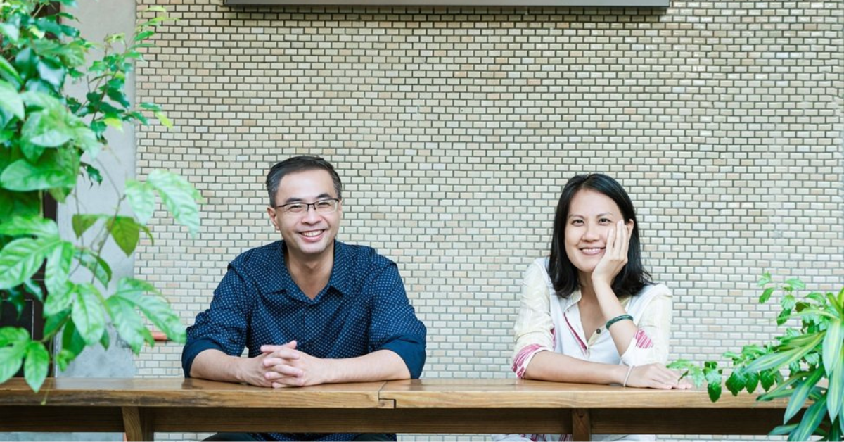 綠色餐飲指南兩位創辦人黃俊誠與何佳穎，致力推動台灣成為有機島。 