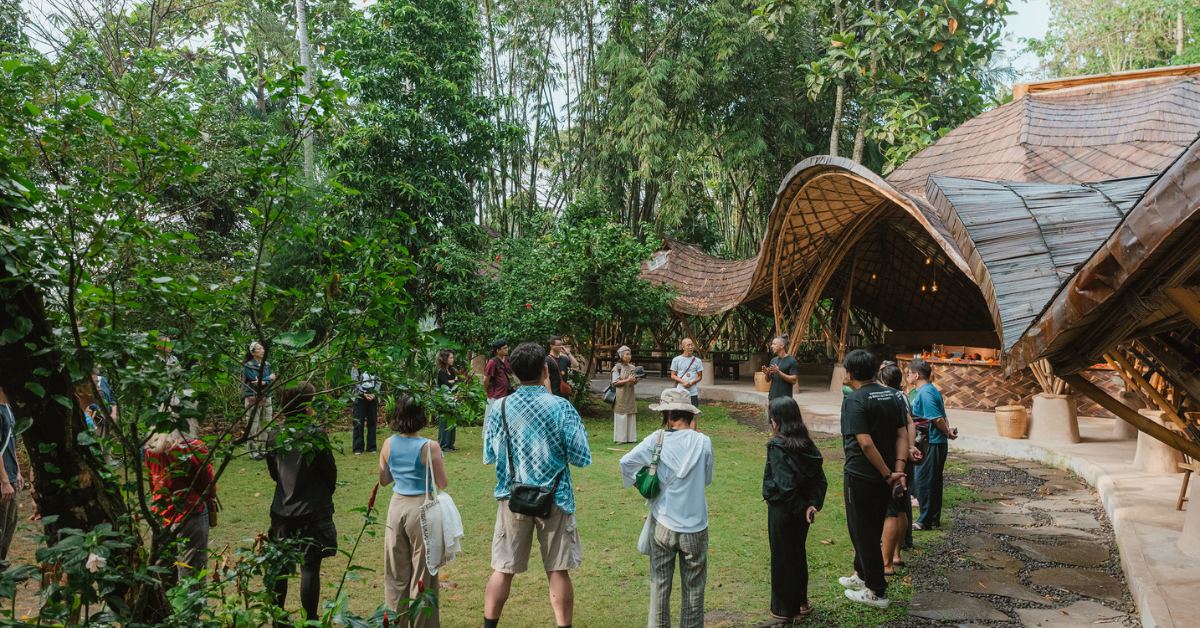 造訪 Kul Kul Farm 農場(臺灣竹會所舉辦之2025年峇里島竹建築旅行,攝影師 Instagram: @dodcah╱Full name: Dodik Cahyendra)