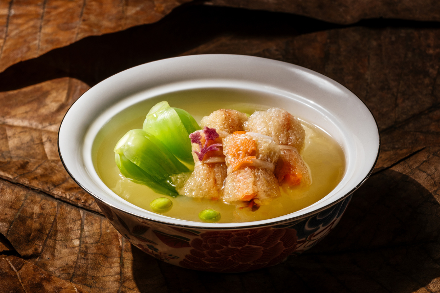 福菜竹笙蟲草湯